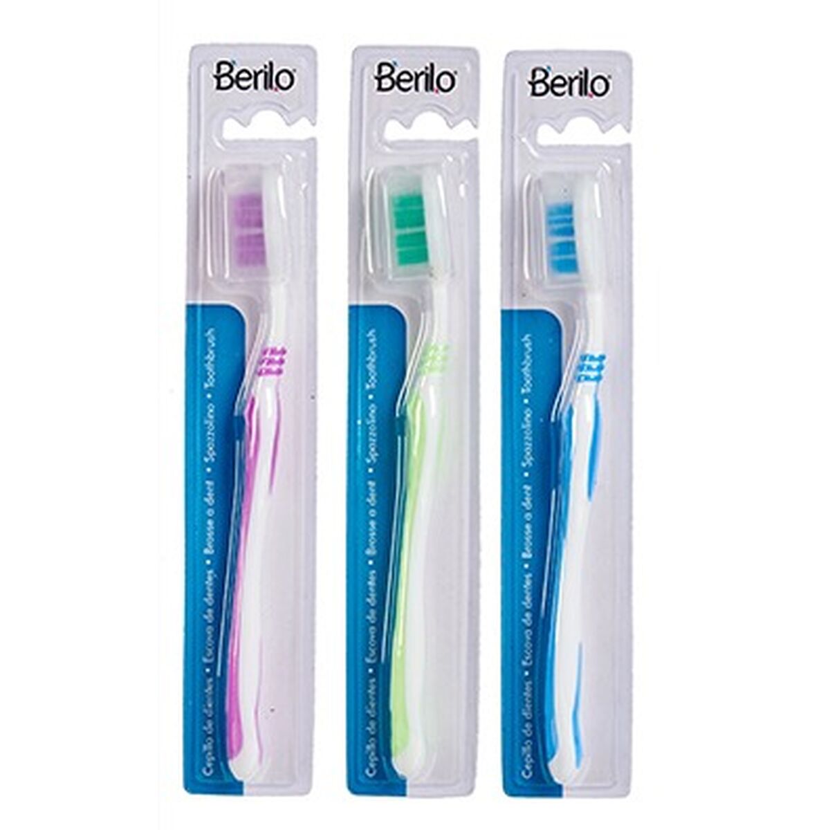 Cepillo de Dientes Berilo Funda (12 Unidades)